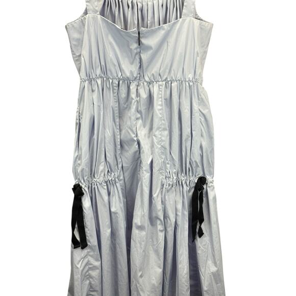 Jason Wu Blue Midi Dress Size 14 Sleeveless Gathered Waist A-Line - Picture 11 of 16
